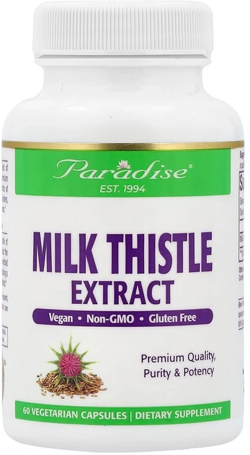 파라다이스허브 밀크씨슬 식물성 캡슐 60개, PAR77726, 1개, 60정 - 쿠팡