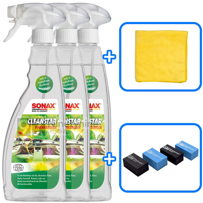 소낙스 클린스타-750ml 3개+타월&도어가드, 1개, 750ml