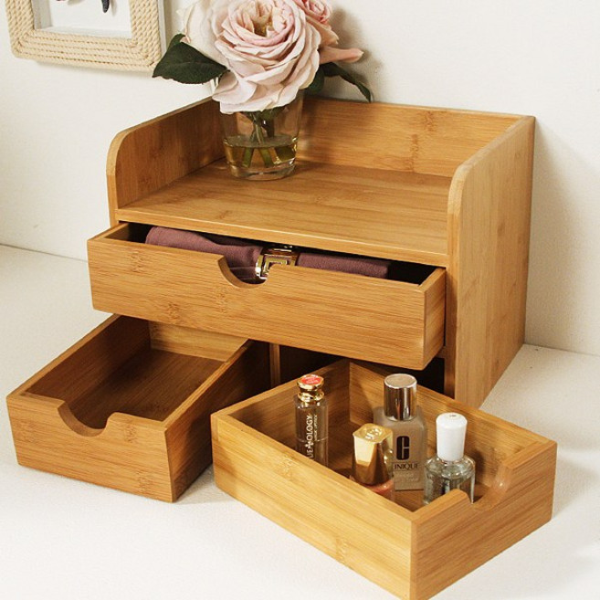 키모 원목 소품정리함 다용도 정리함, 1개