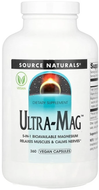 소스 내추럴스 Source Naturals Ultra-Mag™ 베지 캡슐 360정122960원산지:기타, 360 개, 1개 - 쿠팡