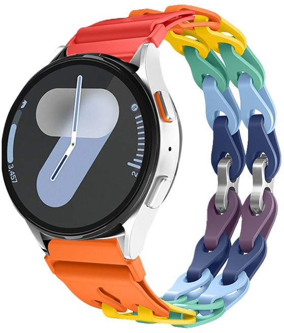 인트그로 갤럭시워치 호환 데인티 실리콘 스트랩, 파스텔 마카롱, 1개