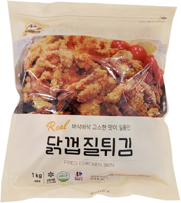 상도푸드 닭껍질튀김 1kg, 2개