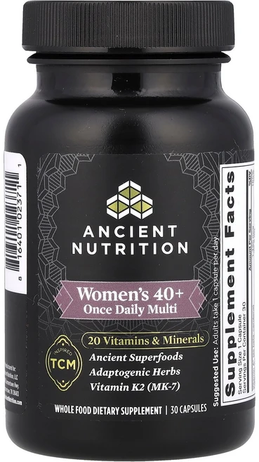 Ancient Nutrition 만 40세 이상 여성용 종합비타민 캡슐 30정 Nutrition (에인션트 뉴트리션), 1개 - 쿠팡