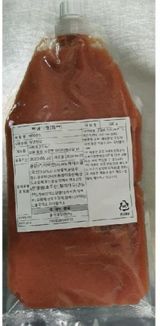 백명란젓 튜브형 청아굿푸드 500G/EA 냉장, 1개, 단품