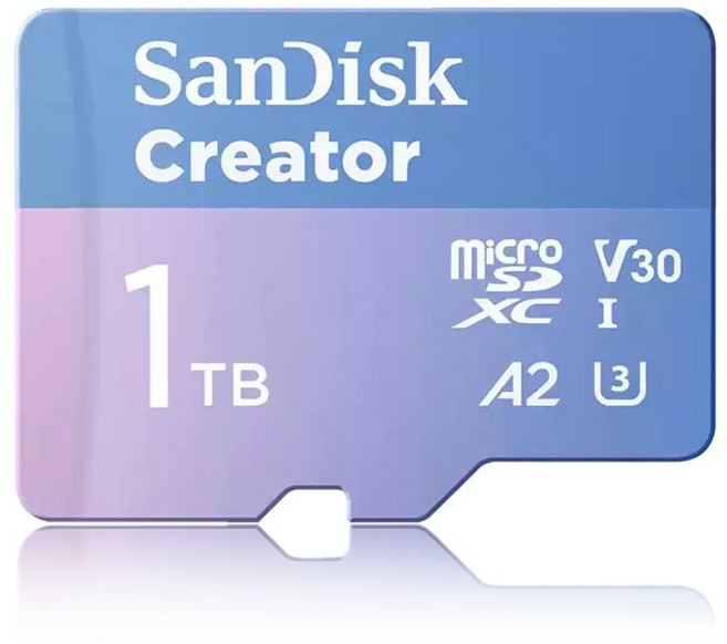 SanDisk Creator 1TB microSD SDXC A2 V30 U3 專業級效能 記憶卡, 1個