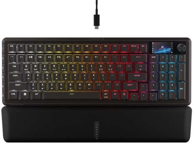 커세어 뱅가드 PRO 96 핫스왑 8K MGX 래피드트리거 자석축 게이밍 기계식키보드, 블랙, RGP0173, 마그네틱축(자석축)