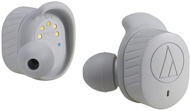 Audio-Technica ATH-SPORT7TWGY SonicSport 무선 인이어 헤드폰 그레이, 회색