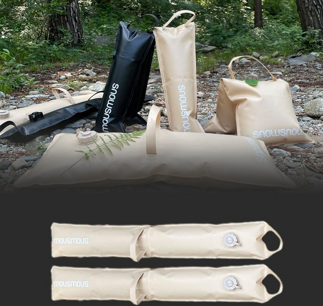 스노우스노우 캠핑 물주머니 워터백 텐트스커트고정, 2개, 베이지