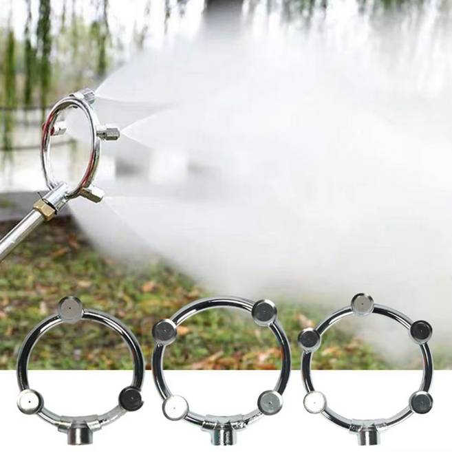 고압 안개 분사 노즐 농약 살포기 분무 노즐 미스트 스프레이, 4구, 1개