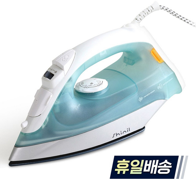 신일 온도조절 자가세척 세라믹열판 유선 스팀 다리미, SEI-Y11EW, 민트