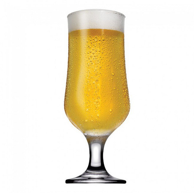 [파사바체] 튤립 비어주스 고블렛 385ml 6P(개) 프리미엄 글라스 맥주잔 유리컵 주스컵 아이스커피잔 칵테일잔 카페용, 6개