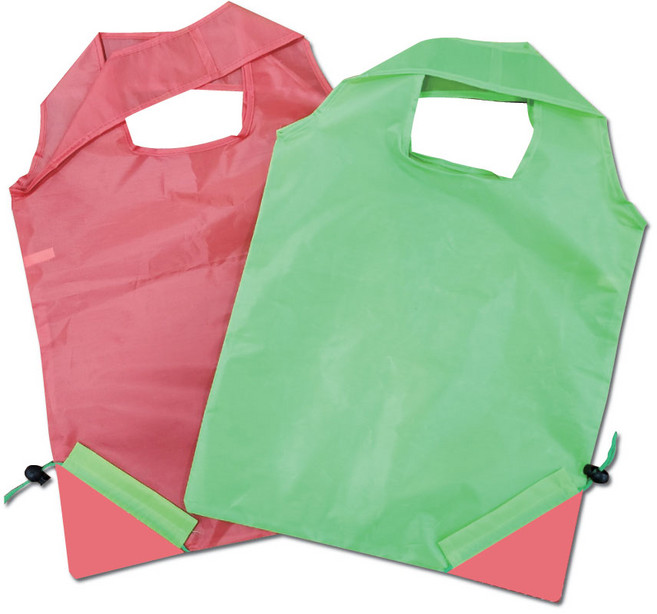 무지장바구니 사이즈up 딸기장바구니 시장바구니 인쇄가능, 1개, 그린