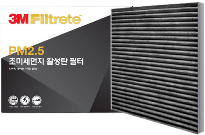 3M PM2.5 초미세먼지 활성탄 필터 F6203, 1개