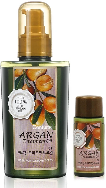 컨퓸 아르간 트리트먼트 헤어 오일 120ml + 25ml, 1개 - 쿠팡