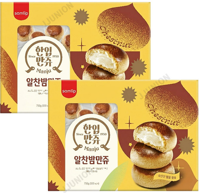 삼립 옛날밤만쥬 30입x2곽, 750g, 2개