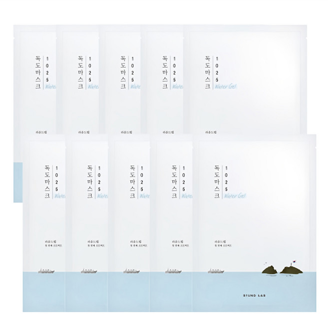 라운드랩 1025 독도 수분 워터겔 마스크 30ml, 1개입, 10개