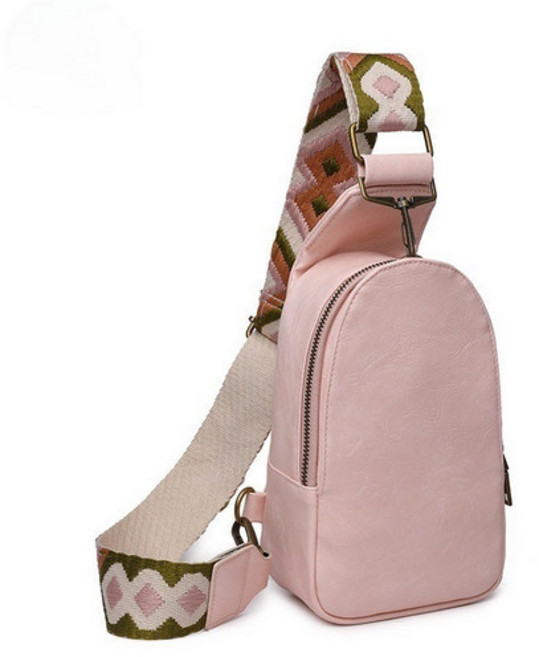 앨오앤지 밴드포인트 가죽 크로스백