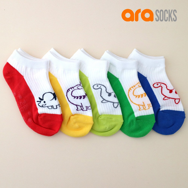 아라삭스 아동양말 디노커즈(5켤레)