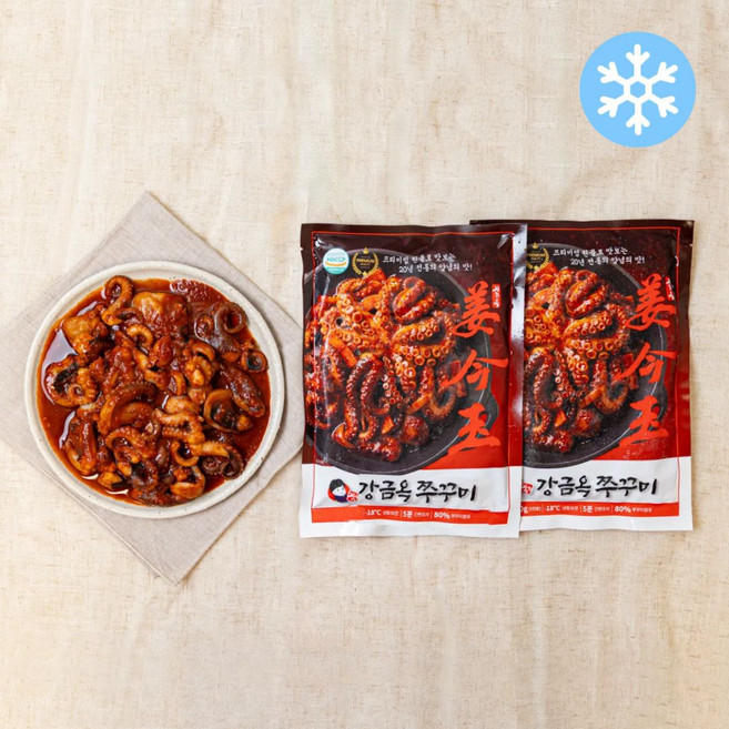 강금옥 오리지널 쭈꾸미 볶음 300g, 2개