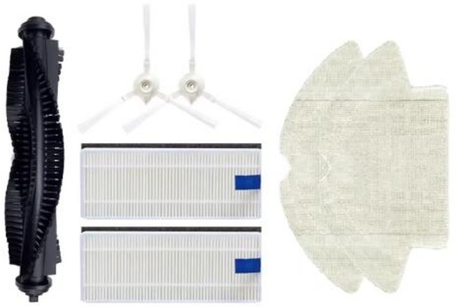 Dynaking R7 다이나킹 R7 로봇 식 진공 청소기 메인 사이드 브러시 Hepa 필터 걸레 걸레 예비 부품 교체 액세서리, show as photo 10, 10 show as photo, 한개옵션1