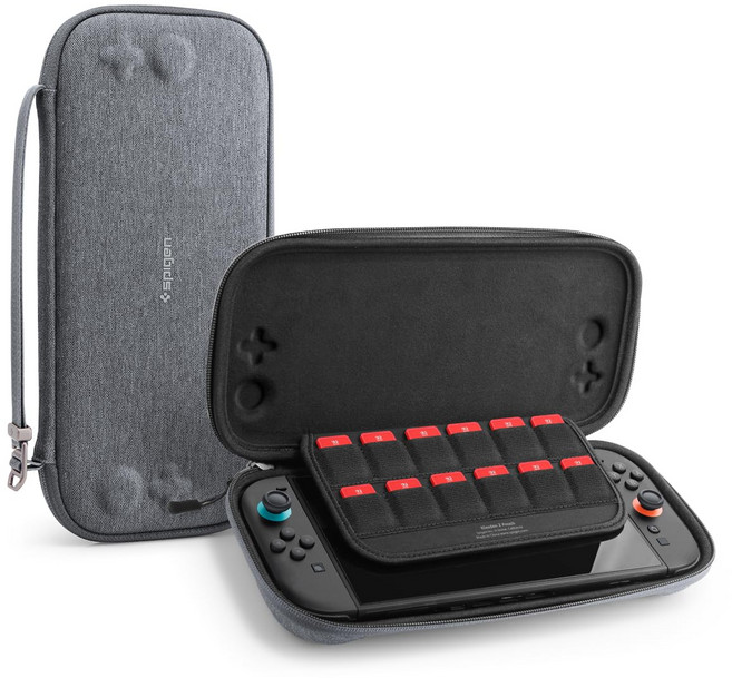 Spigen Switch 2 (2025) 12 Switch2 Classden 2 AGP10197 전용 운반 파우치 게임 카드 장