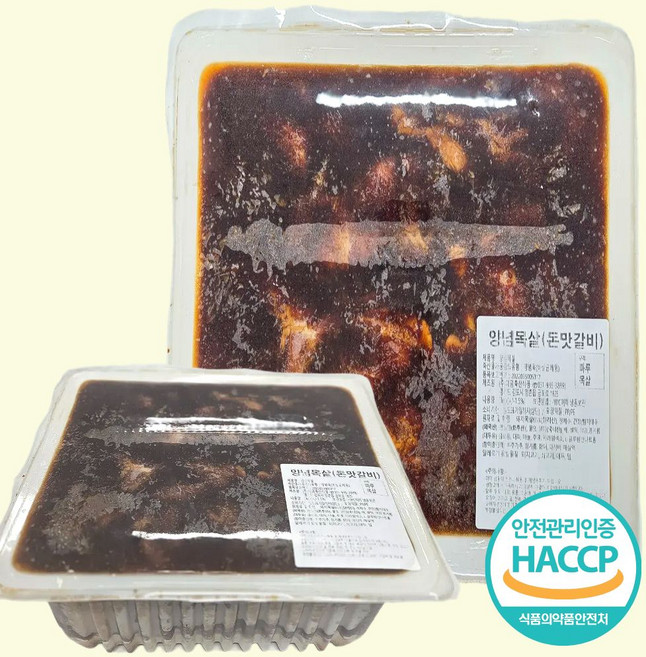 [유통기한임박 26.09.02]갈비맛 돼지 양념 목살, 1개, 5kg