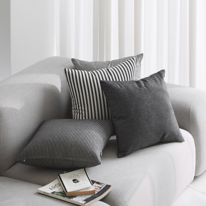 멜팅 쿠션커버 순면 사각 디자인 쇼파 쿠션 4type 5size