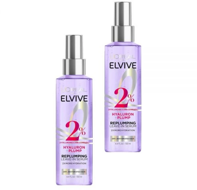 로레알 엘바이브 히알루론 플럼프 모이스처 헤어 세럼 130ml 2개 - 쿠팡