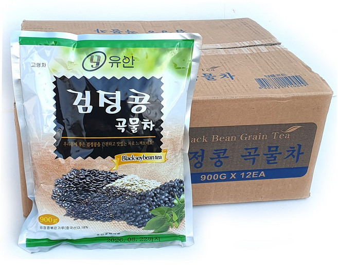 검정콩 곡물차 자판기용, 900g, 12개