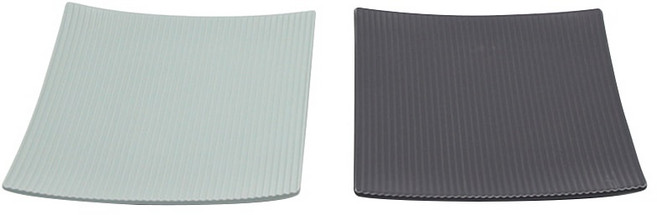 리르 정사각 중접시 7인치, 그레이, 1개