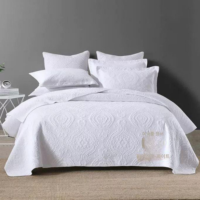 양면 베드 순면 이브리다, 마스터드 화이트