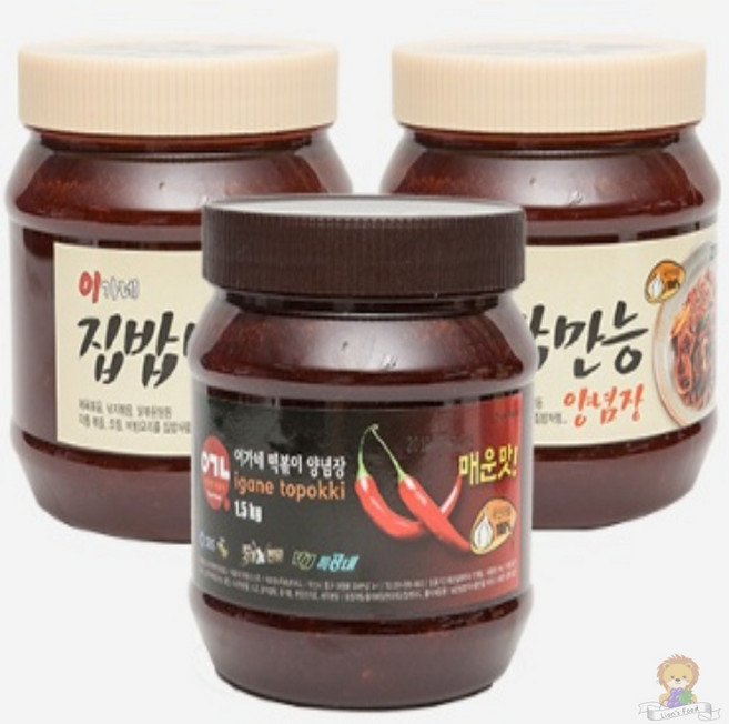 이가네떡볶이 만능양념장 (집밥만능 1.4kg 2개 + 블랙라벨 1.5kg 1개) 소스, 1세트, 4.3kg