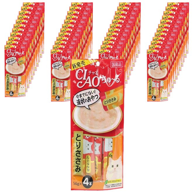 챠오츄르 고양이 짜먹는 간식, 닭가슴살, 14g, 192개