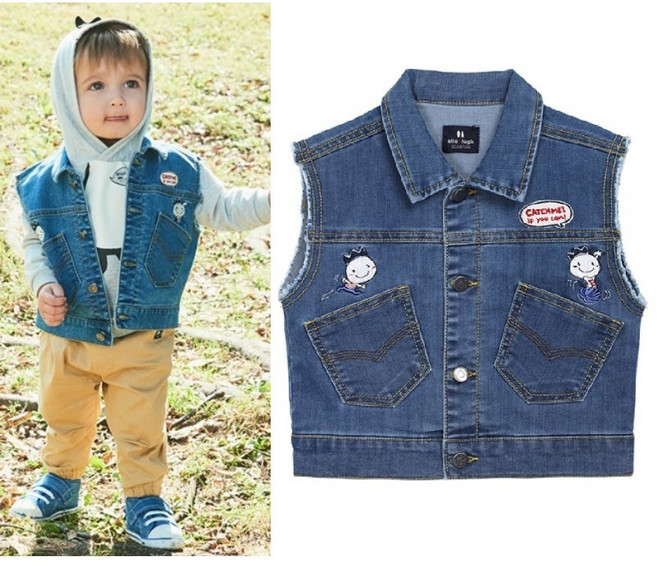 봄)빅포켓알로데님베스트(데님) 90/100호