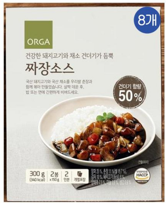 올가 짜장소스 (150gx2봉), 300g, 8개