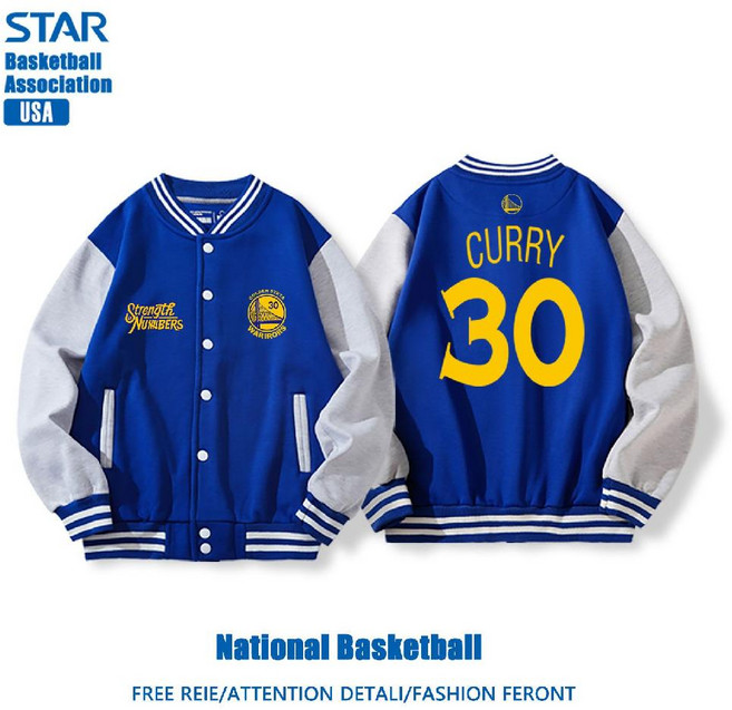 NBA 골든스테이트 워리어스 스테판 커리 야구잠바 점퍼