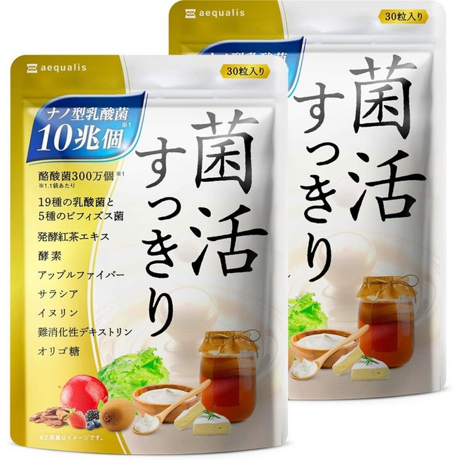 프로바이오틱스 유산균 낙산균 콤부차 효소 30정 2세트, 2개