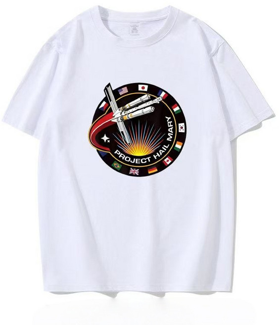 프로젝트 헤일메리 마크 남자 면 반팔 티셔츠