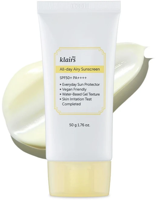(klairs)] All-day SPF50+ PA+++ 50g Sunscreen 워터리 선크림 [클레어스 에어리 - 쿠팡
