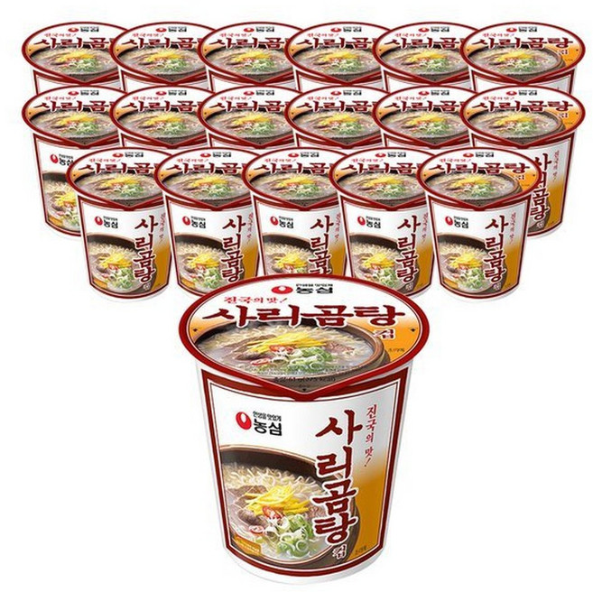 농심 사리곰탕 소컵 61g X 18개