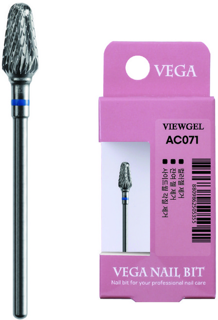 AC071 텅스텐카바이드 네일비트, VIEWGEL 아큐라타 네일 드릴비트 AC71, 1개