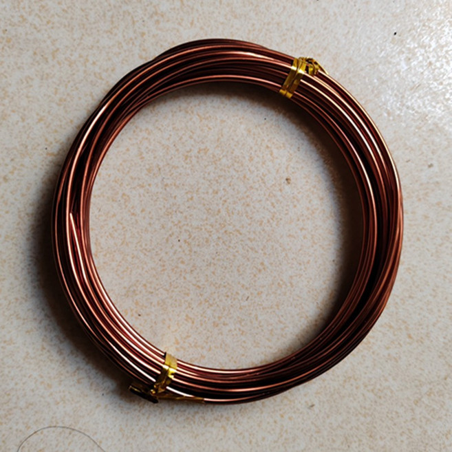 彩色鋁線 手作園藝 鹿角蕨上板 空鳳盆栽, 1個, 古銅色,2.0mm 5米