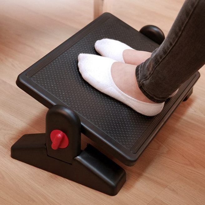 책상밑발판 각도높이조절 발받침대 사무실 학생 독서실