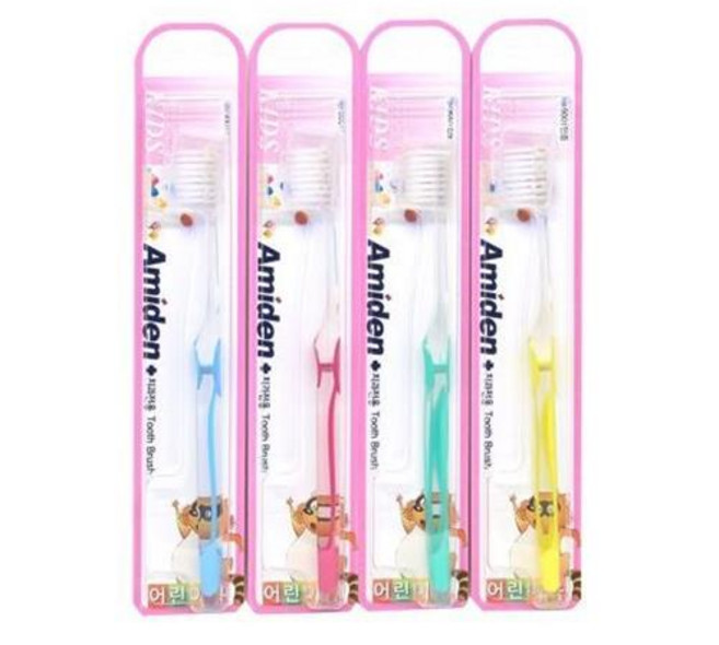 치과전용 아미덴프라임 키즈 칫솔 12개 어린이 칫솔 색상 랜덤, 1개입