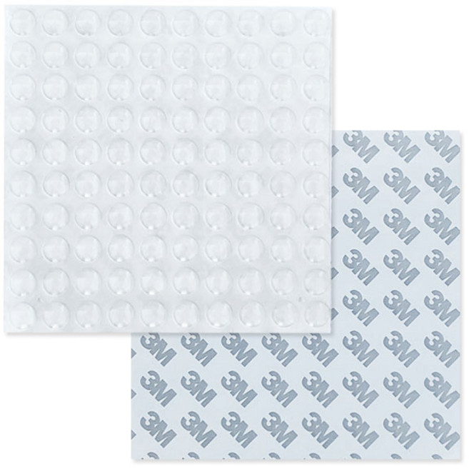 3M 투명 범폰 인라이프 소음방지 실리콘 패드 10mm x 2.5T 1판 100개