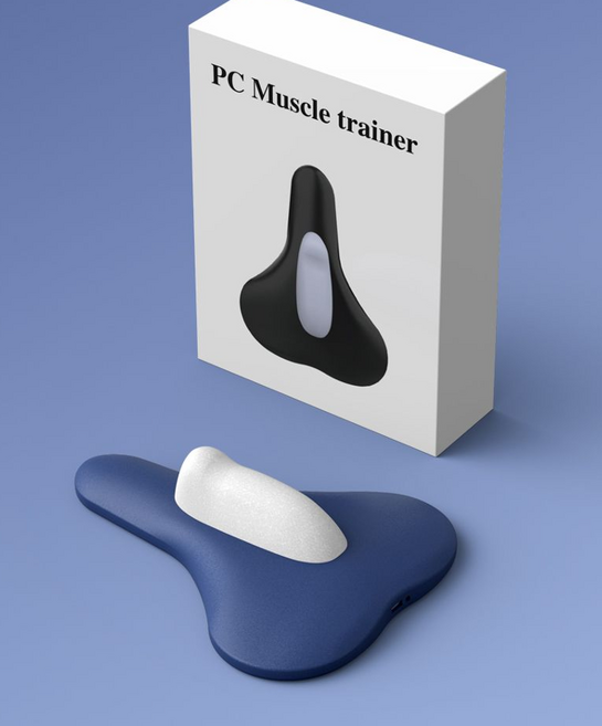 케겔 운동기 전동 PC 근육 훈련기 케겔운동기 전동훈련기 홈트레이닝기구, 1개, 블루 화이트-무선