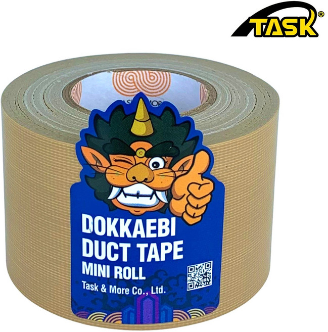 도깨비 수출용(국내산) 덕트테이프 덕테이프 미니롤 BEIGE 50mmX10m, 1개