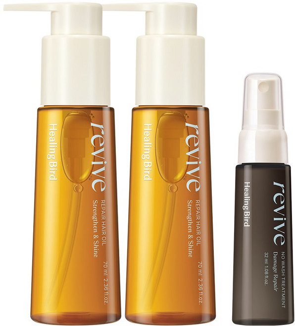 [1+1] 리바이브 리페어 헤어오일+단독증정, 2개, 70ml