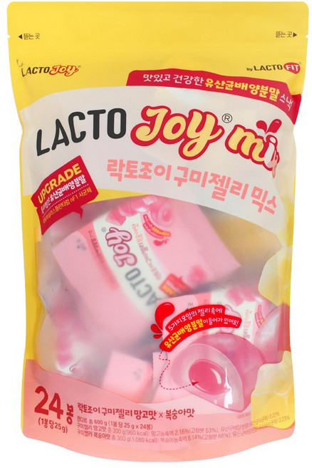 무료배송!! 종근당 건강 락토조이 구미 젤리 600g x 2봉 / 코스트코 락토핏 유산균 몸에좋은 어린이 유아, 2개