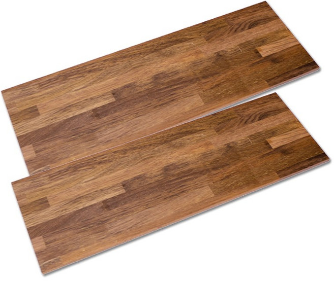 아이베란다 멀바우 선반 목재 집성목 벽선반 받침대 15T, 2개, 230mm x 800mm 엣지샌딩